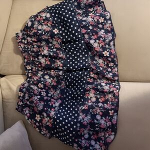 Floral and Polka Dot Skirt Girls Size 14/16